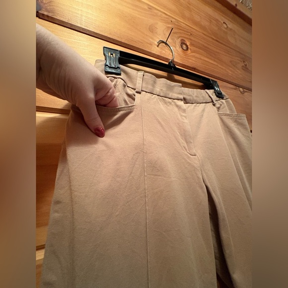 Lord & Taylor Tan Wide Leg Pants - Picture 3 of 7